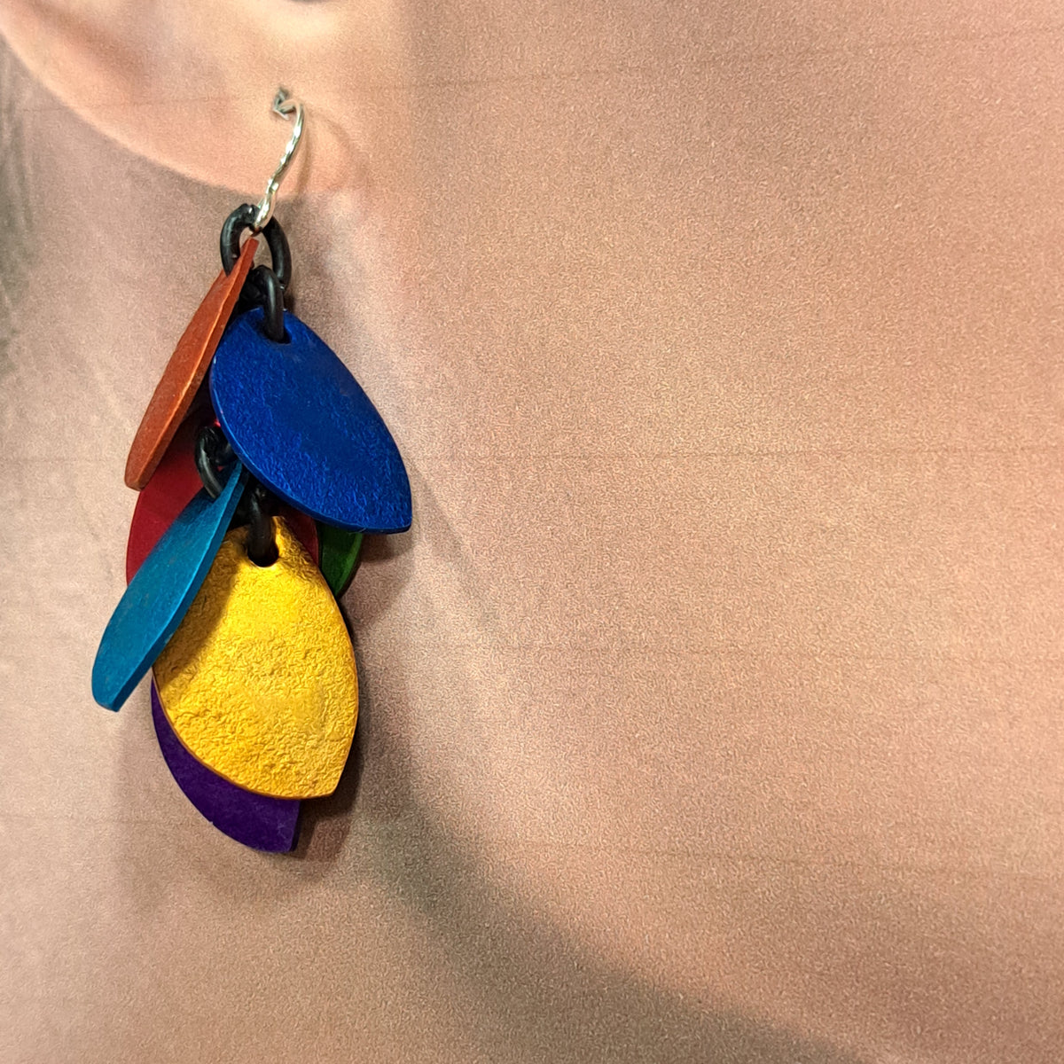 Boucles percées Feuilles multicolore OANA MILLET