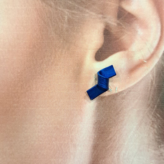 Boucles percées Nœud bleu OANA MILLET