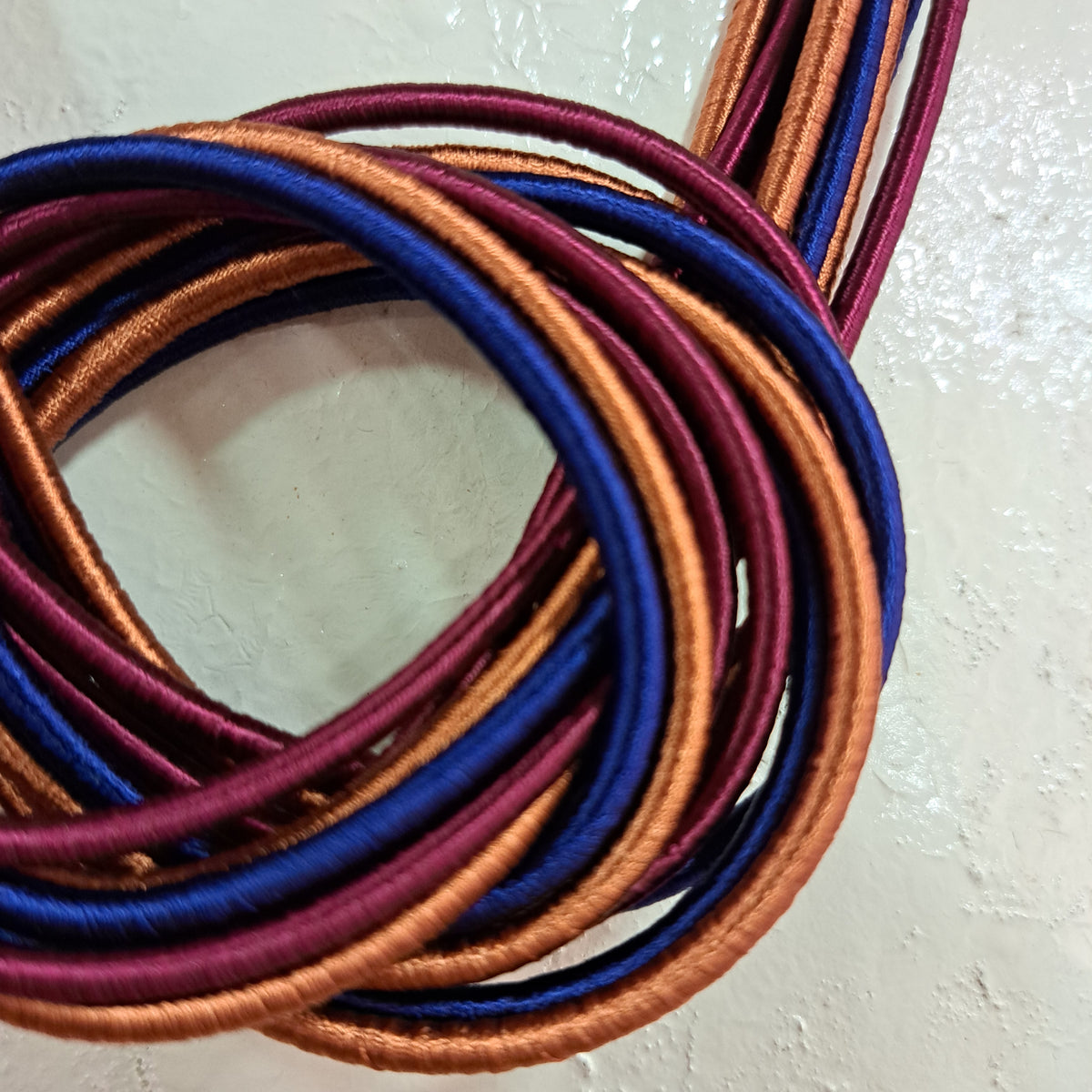Collier Nudo marine prune marron NAF BIJOUX