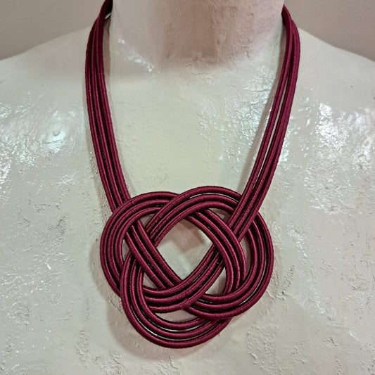 Collier Nabou prune grenat NAF BIJOUX