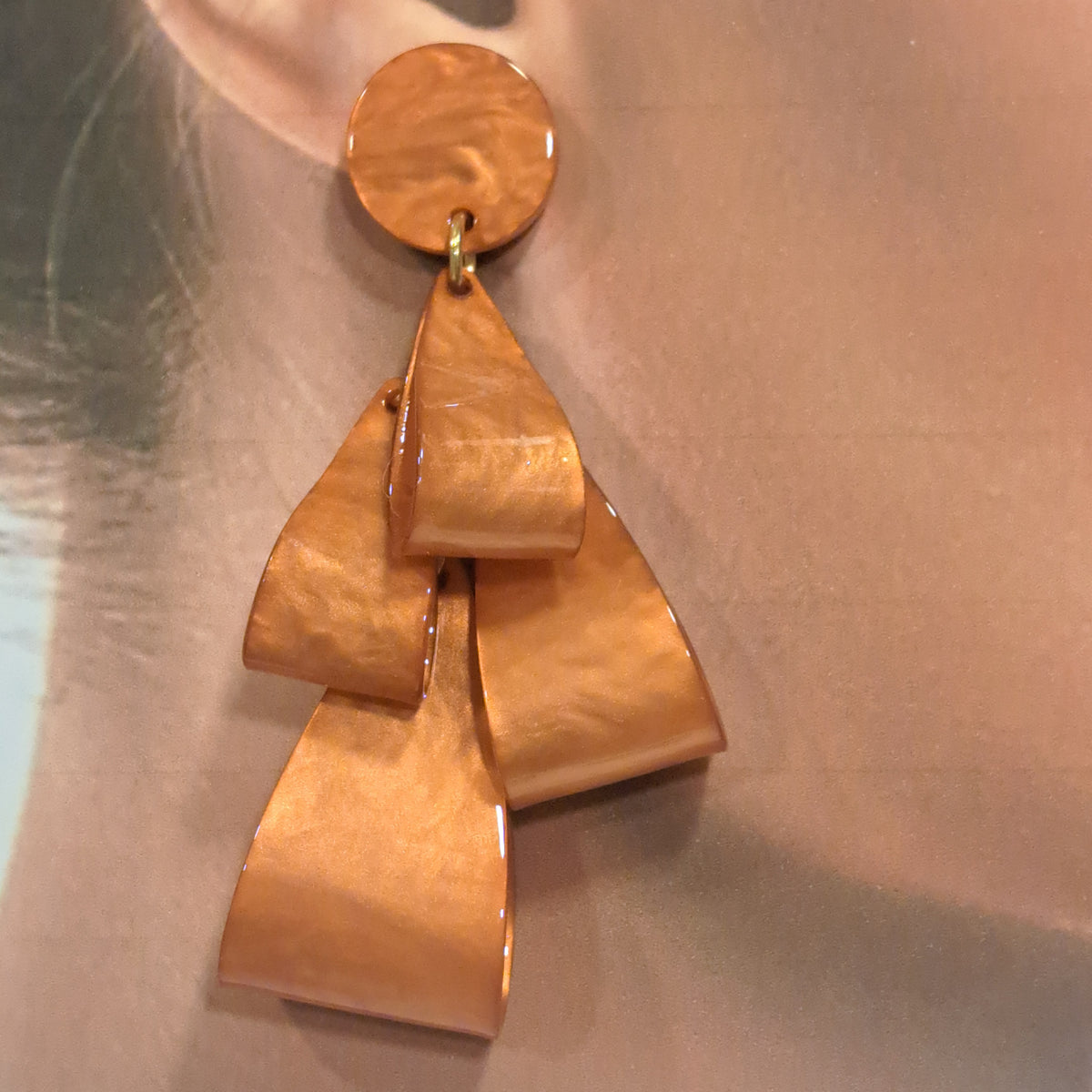Boucles clips Nœuds saumon CLEDOR