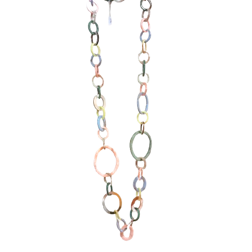 Sautoir Maillons multi pastel CLEDOR
