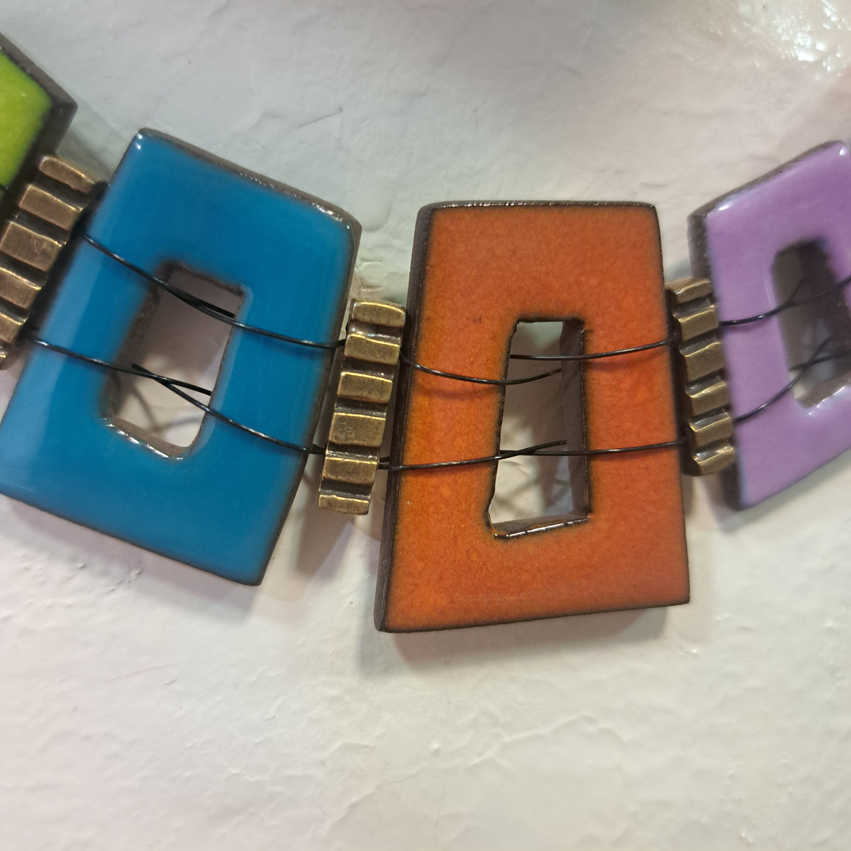 Collier Trapèze multicolore CHRISTINE ALLOING