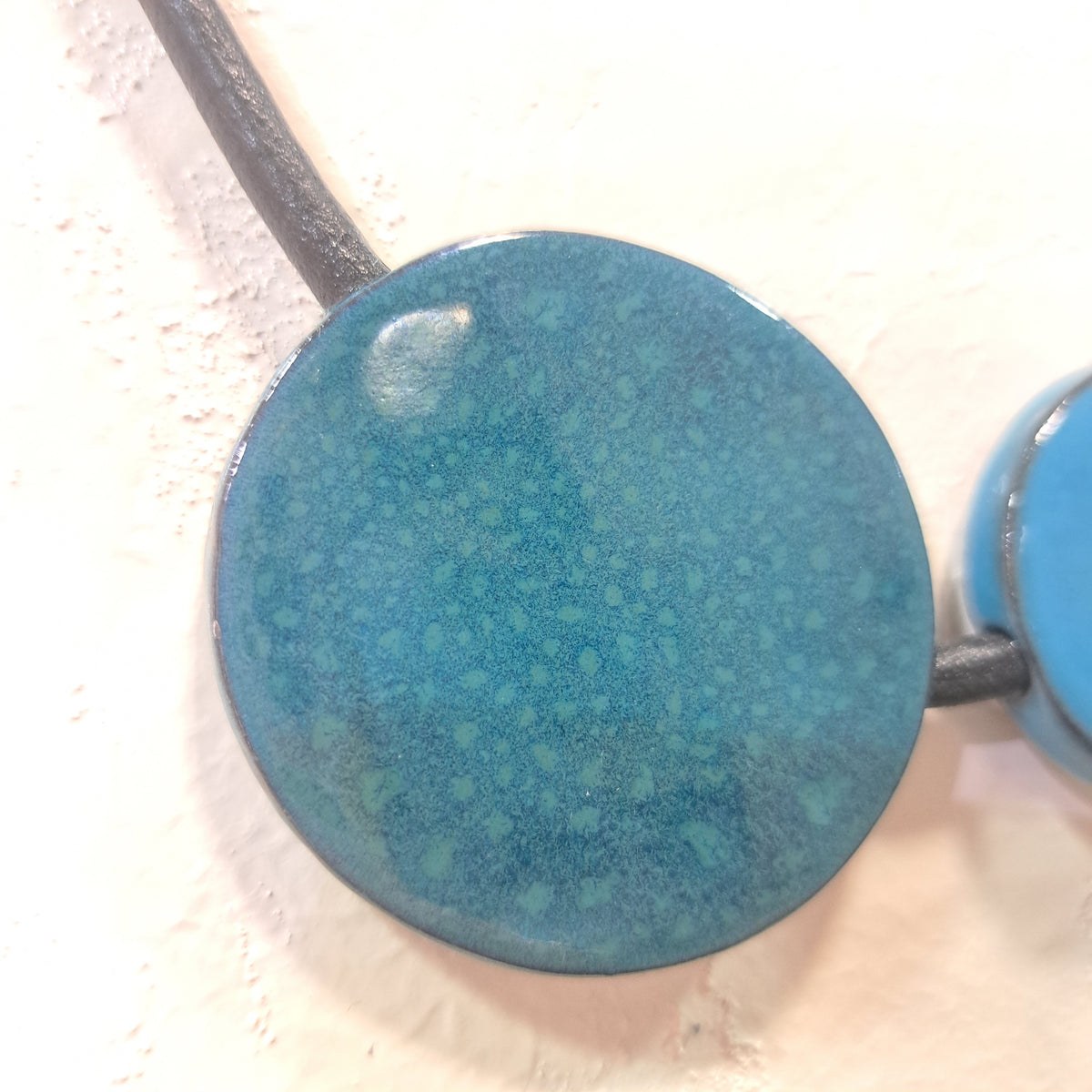 Collier Duo Ronds bleu CHRISTINE ALLOING