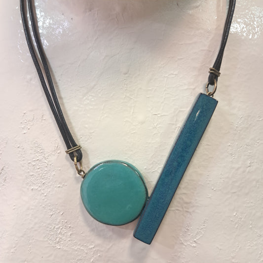 Collier Pop PM bleu CHRISTINE ALLOING