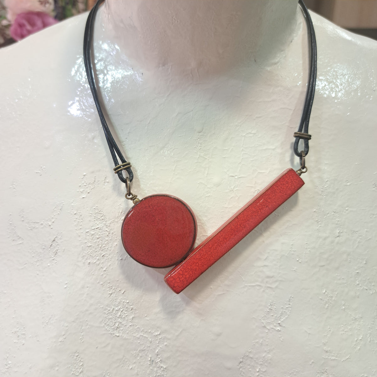 Collier Pop PM rouge CHRISTINE ALLOING