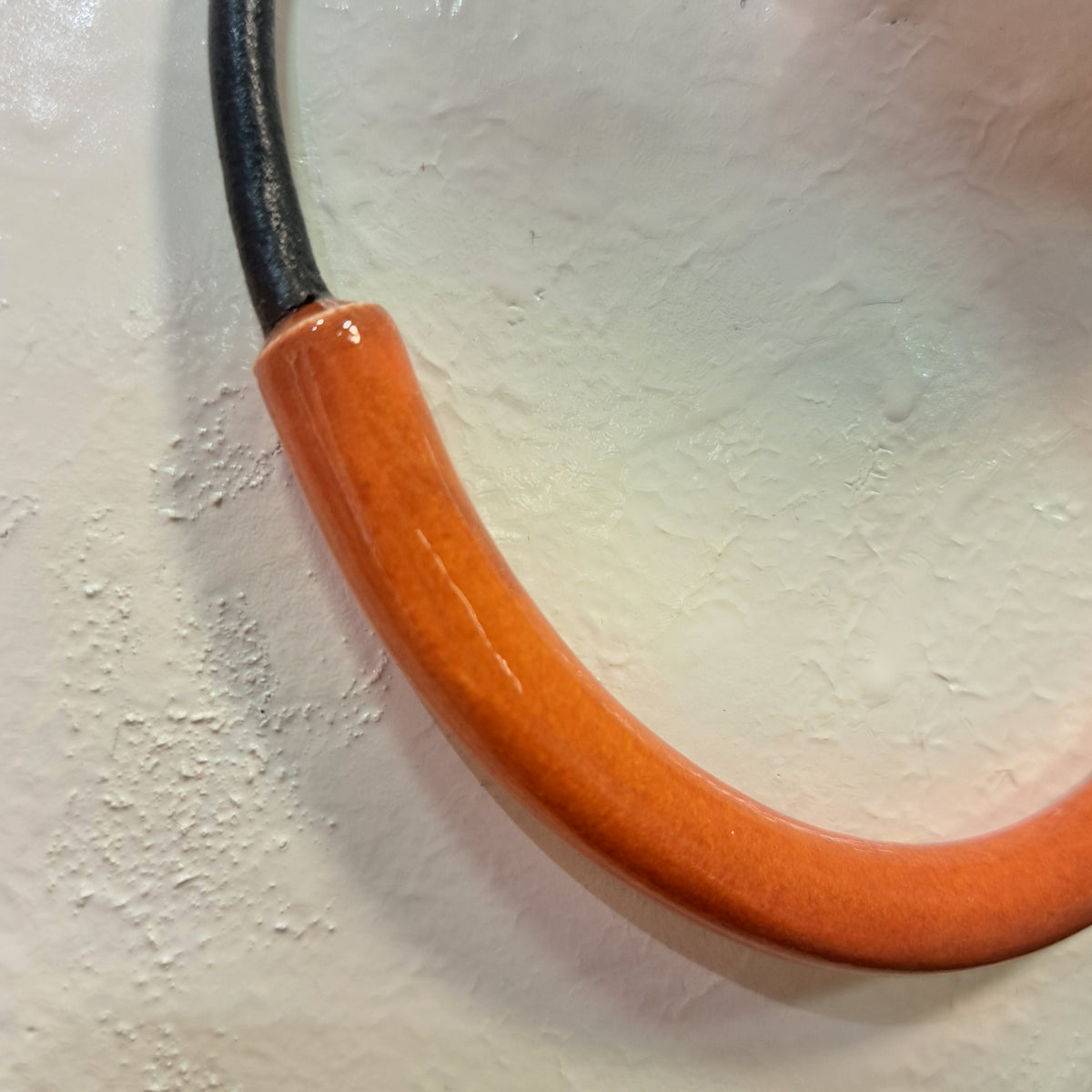 Collier Tube orange CHRISTINE ALLOING