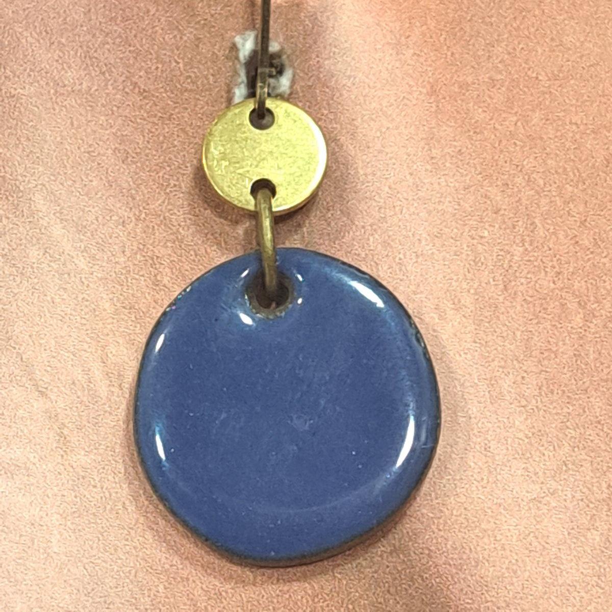 Boucles percées Graphic Rond GM bleu CHRISTINE ALLOING