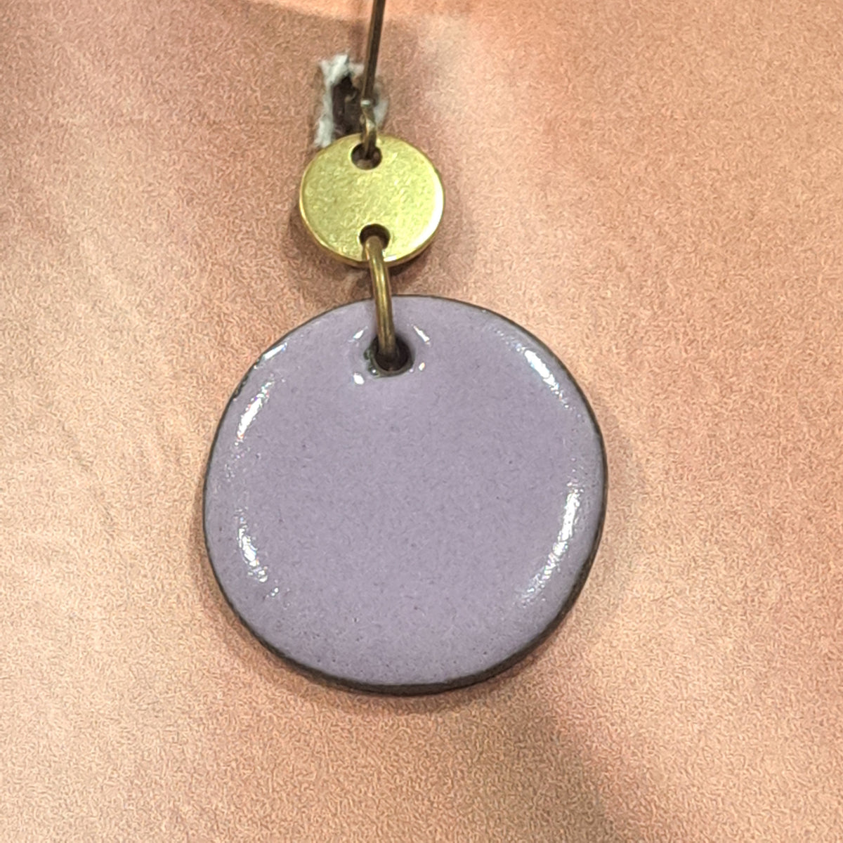 Boucles percées Graphic Rond GM parme CHRISTINE ALLOING