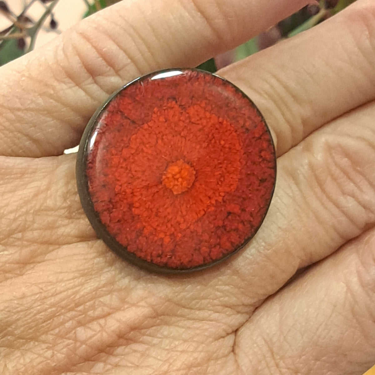 Bague Tourbillon rouge CHRISTINE ALLOING