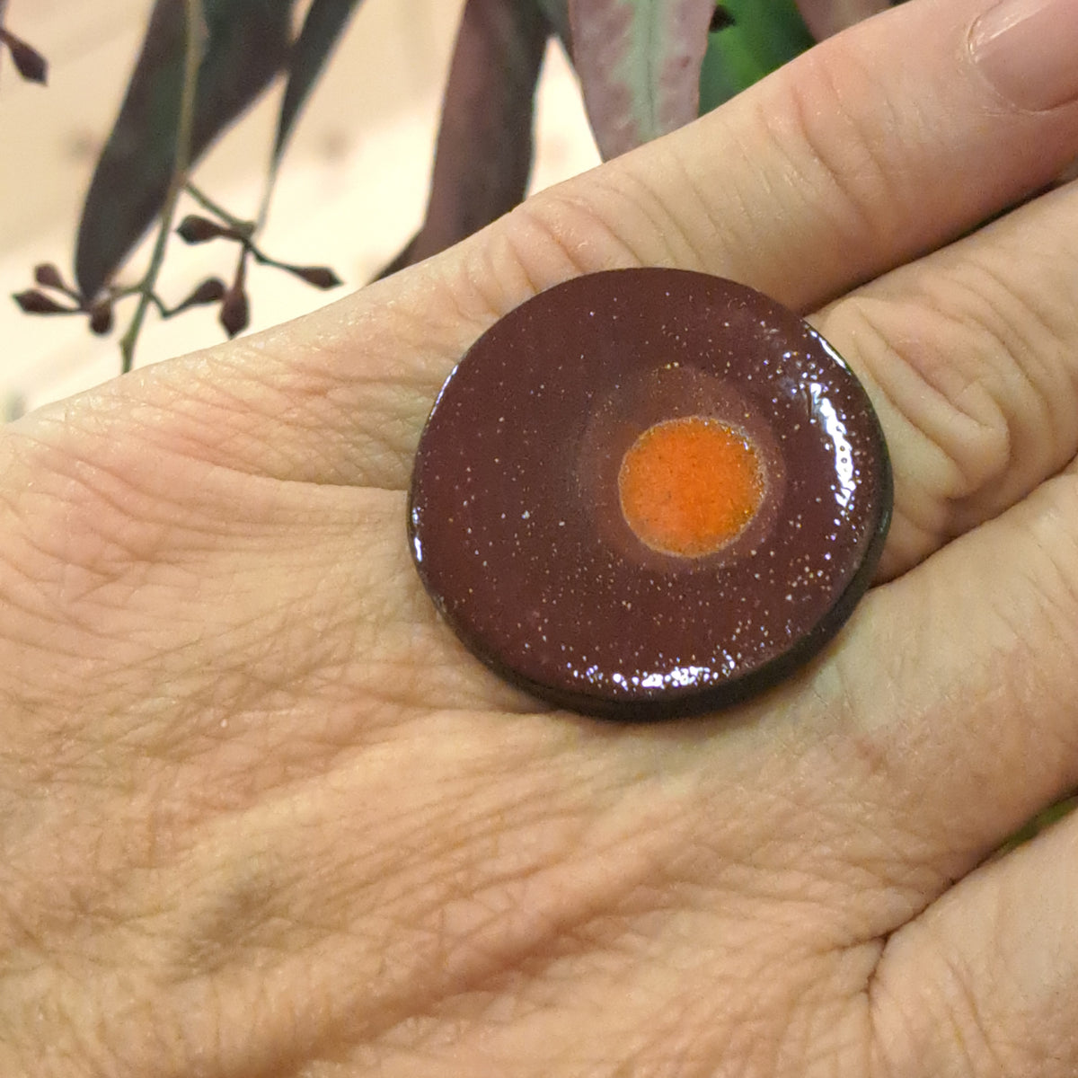 Bague Tourbillon bordeaux CHRISTINE ALLOING