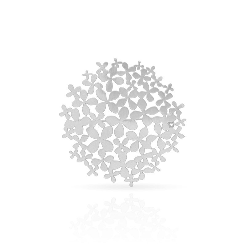 Broche Hortensia argent RAS
