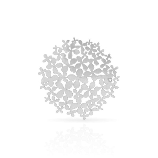 Broche Hortensia argent RAS