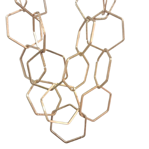 Collier Octogonal or FANCY F