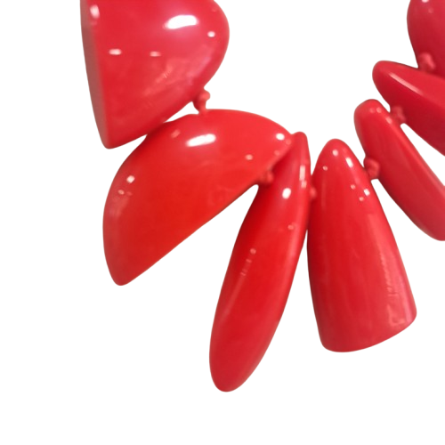 Collier Géométric rouge FANCY F