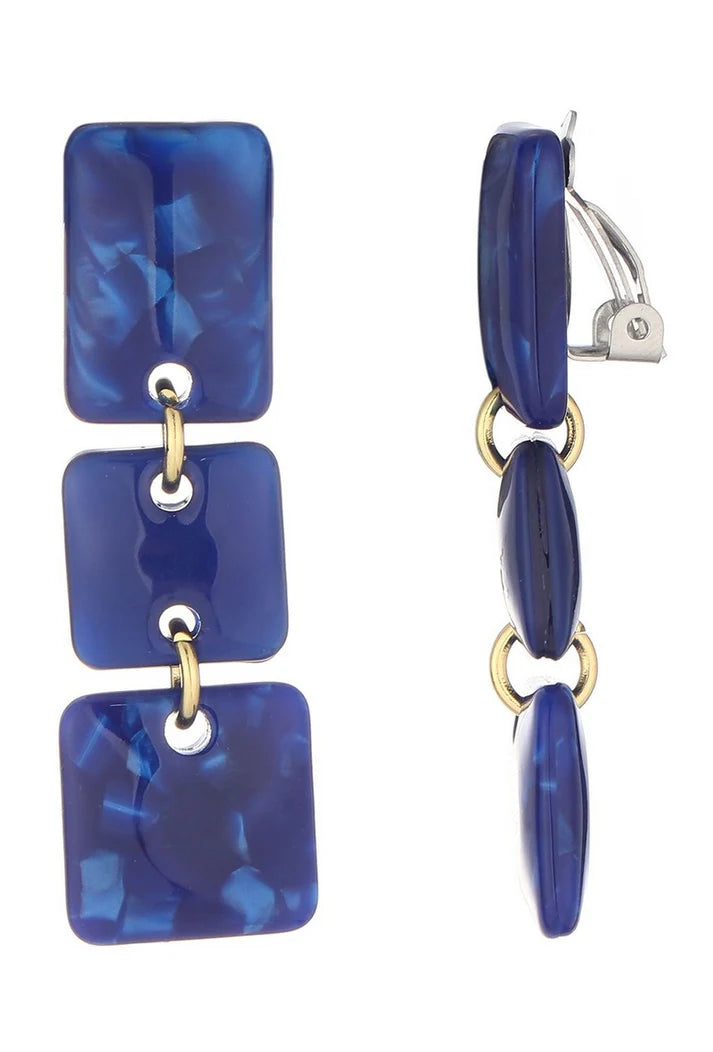 Boucles clips Néo bleu BELLE MISS