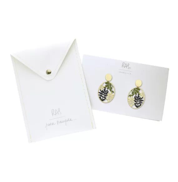 Boucles percées Orabella PM or kaki RAS
