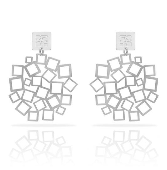 Boucles percées C&C clou XL argent RAS