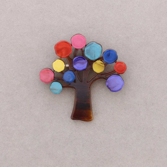 Broche Arbre multicolore Fancy F
