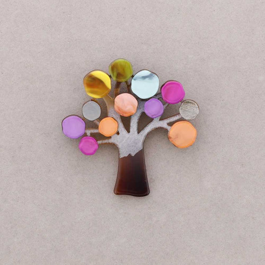 Broche Arbre multicolore Fancy F