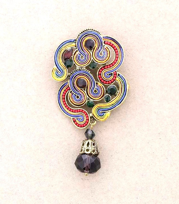 Broche Ethnic multicolore Fancy F