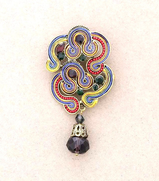 Broche Ethnic multicolore Fancy F