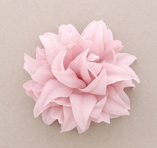 Broche Fleur tissu rose Fancy F
