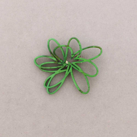 Broche Fleur ajourée vert Fancy F