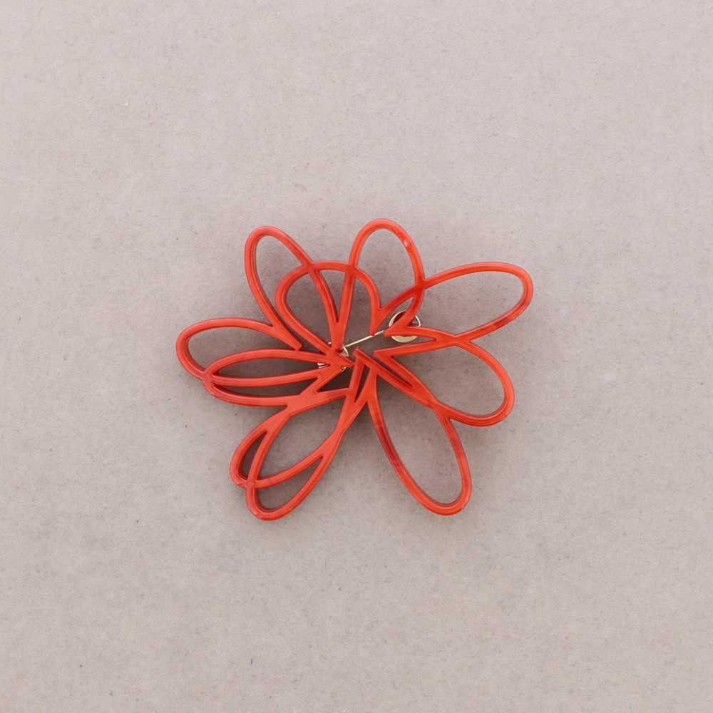 Broche Fleur ajourée orange Fancy F