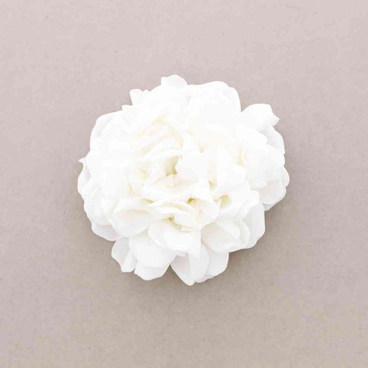 Broche Fleur tissu blanc Fancy F