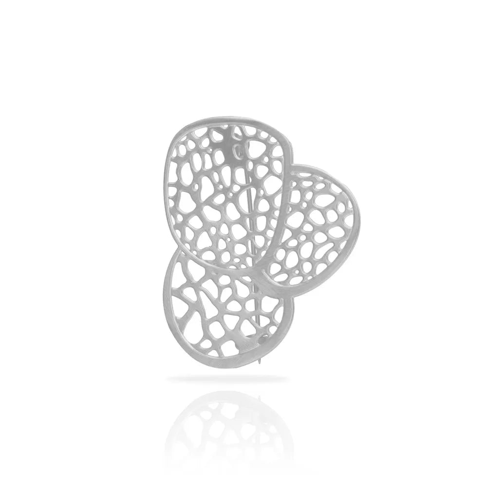 Broche Pétra argent RAS
