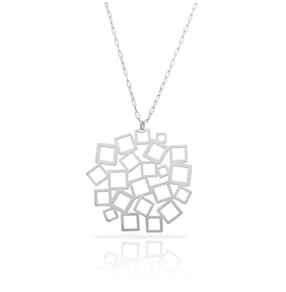 Collier Carré GM argent RAS
