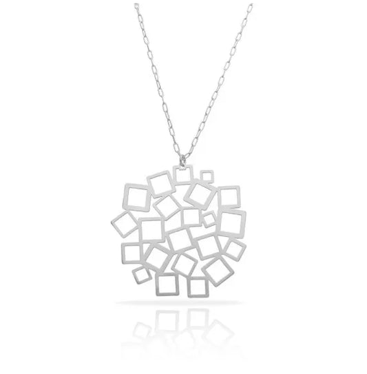 Collier Carré GM argent RAS
