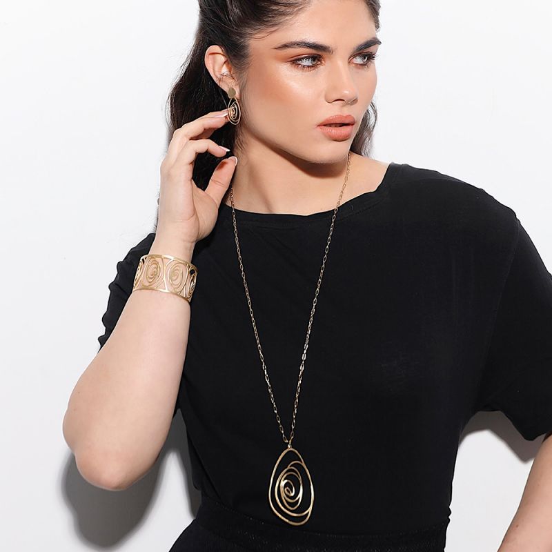 Collier sautoir Moon Love GM or RAS