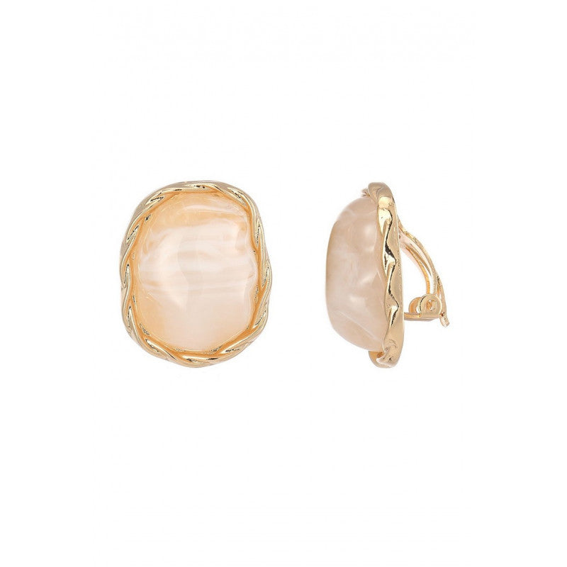 Boucles clips Femie blanc or B MISS