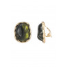 Boucles clips Femie vert or B MISS