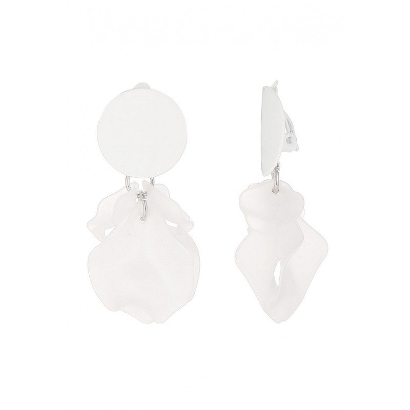 Boucles clips Pétales blanc B MISS