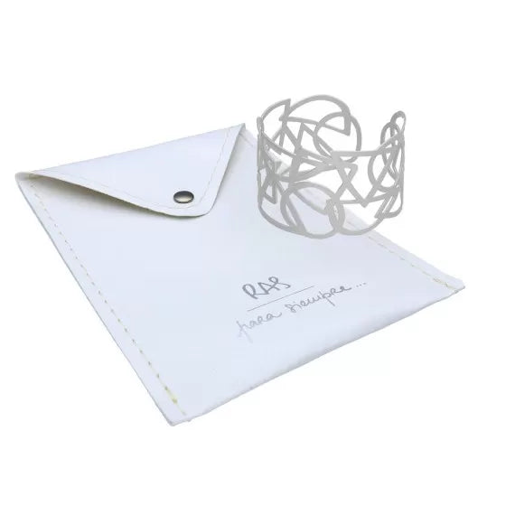 Bracelet manchette Bau argent RAS