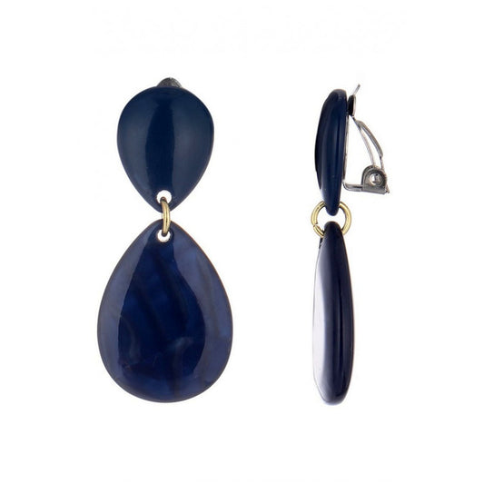 Boucles clips Nimat bleu BELLE MISS