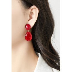 Boucles clips Nimat rouge BELLE MISS