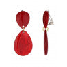 Boucles clips Nimat rouge BELLE MISS