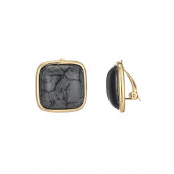 Boucles clips Nouha gris or B MISS