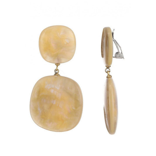 Boucles clips Nousra beige or BELLE MISS
