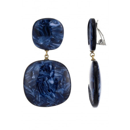 Boucles clips Nousra bleu BELLE MISS