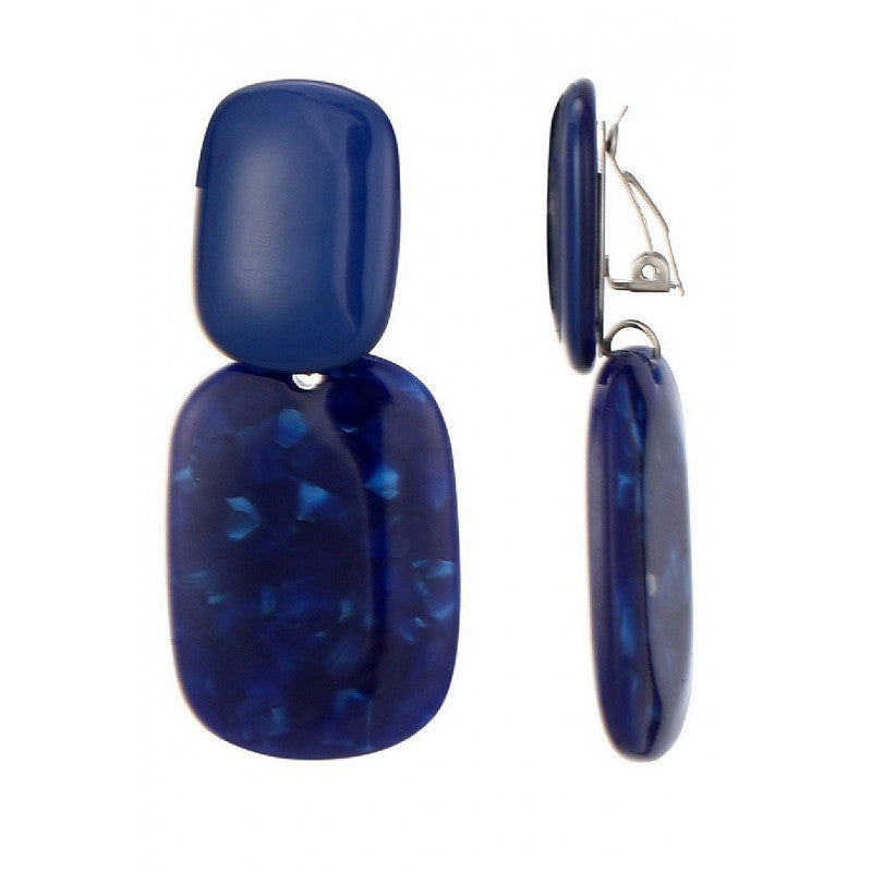 Boucles clips Ntombi bleu BELLE MISS