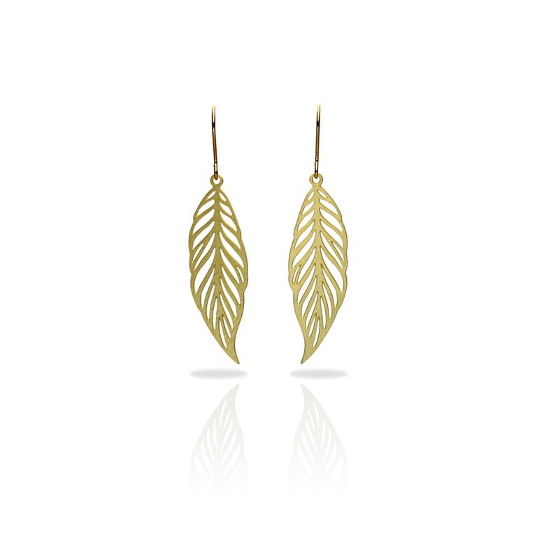 Boucles percées Pluma or RAS