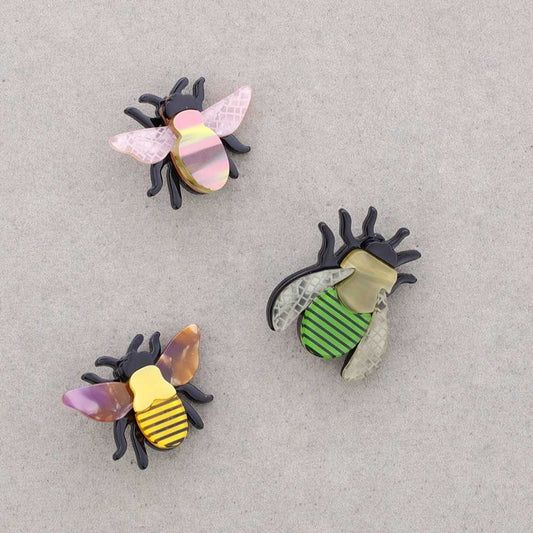 Broche Trio Abeilles vert Fancy F