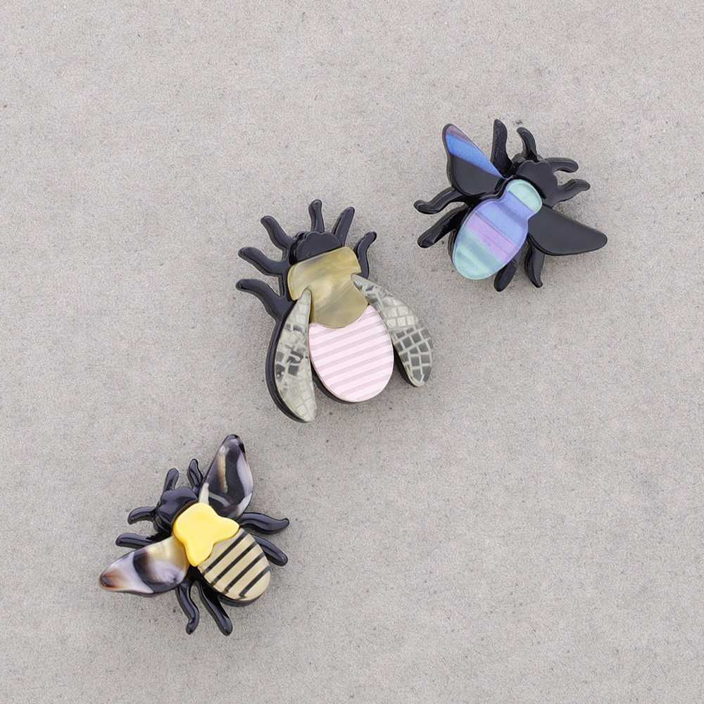 Broche Trio Abeilles rose Fancy F