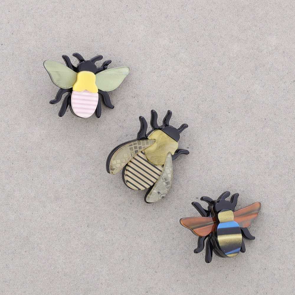 Broche Trio Abeilles beige Fancy F