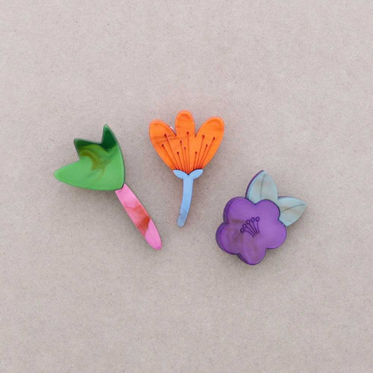 Broche Trio Fleurs Fancy F